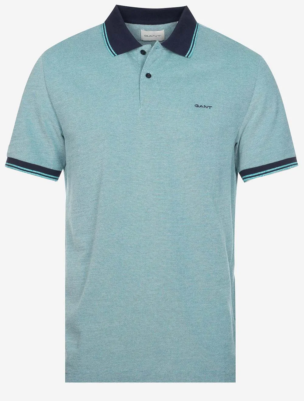 4 Colour Oxford Short Sleeve Pique Polo Ocean Turquosie