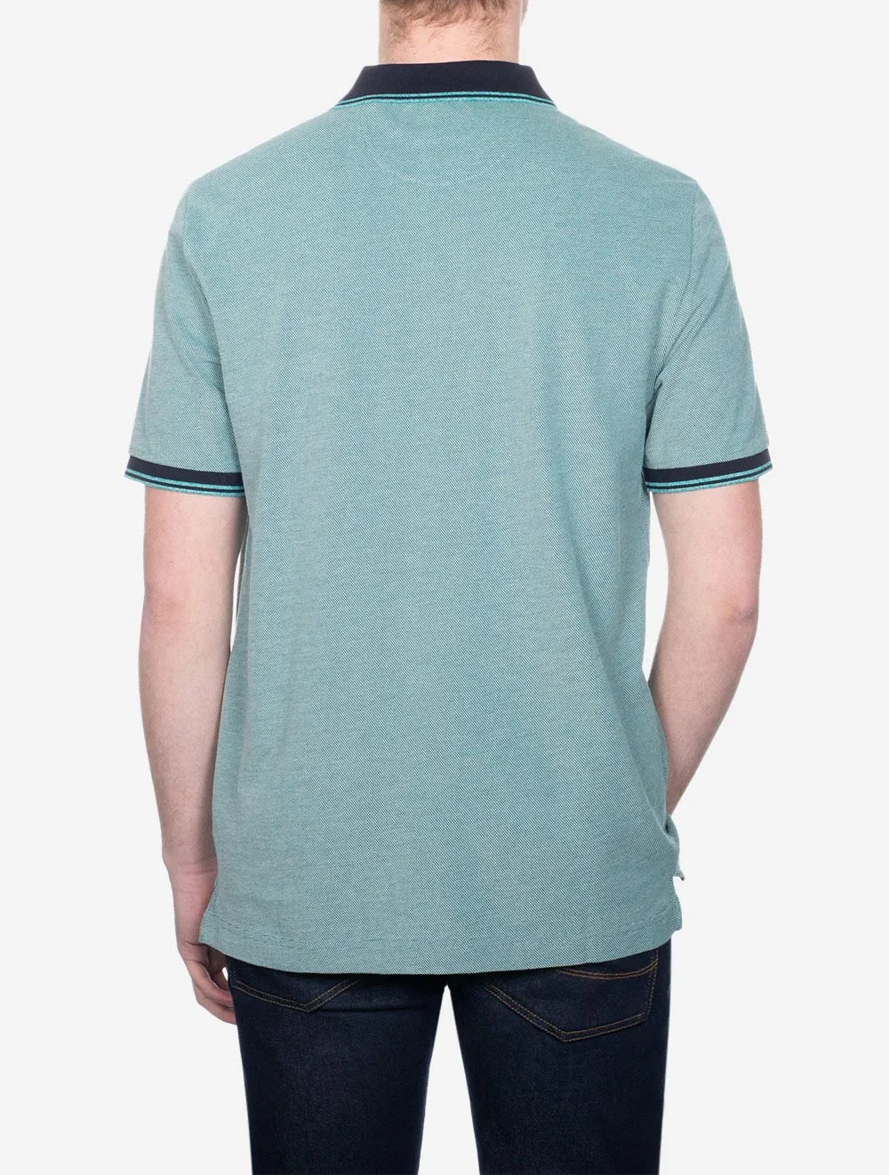 4 Colour Oxford Short Sleeve Pique Polo Ocean Turquosie