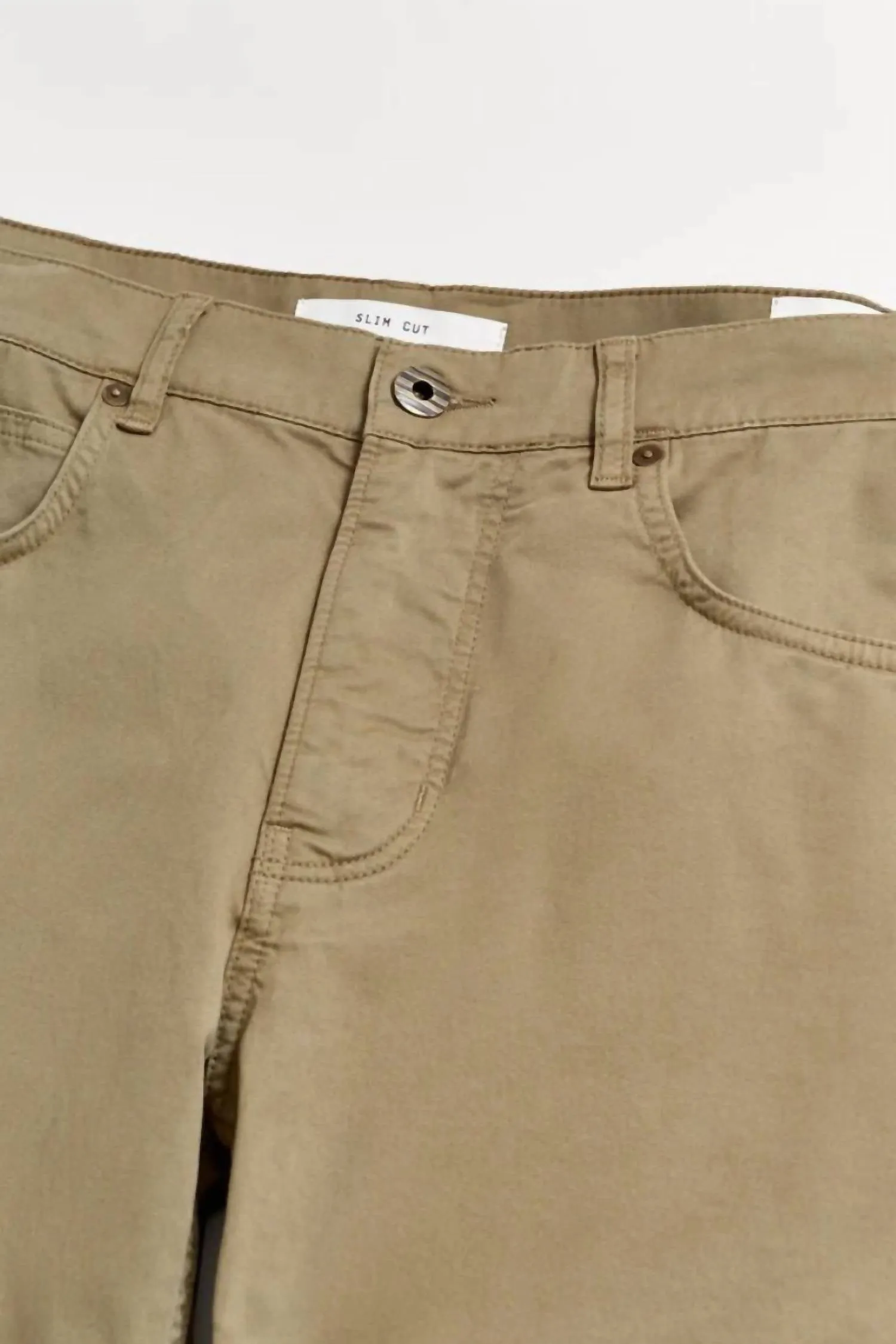 5 Pocket Pant In Moss Green