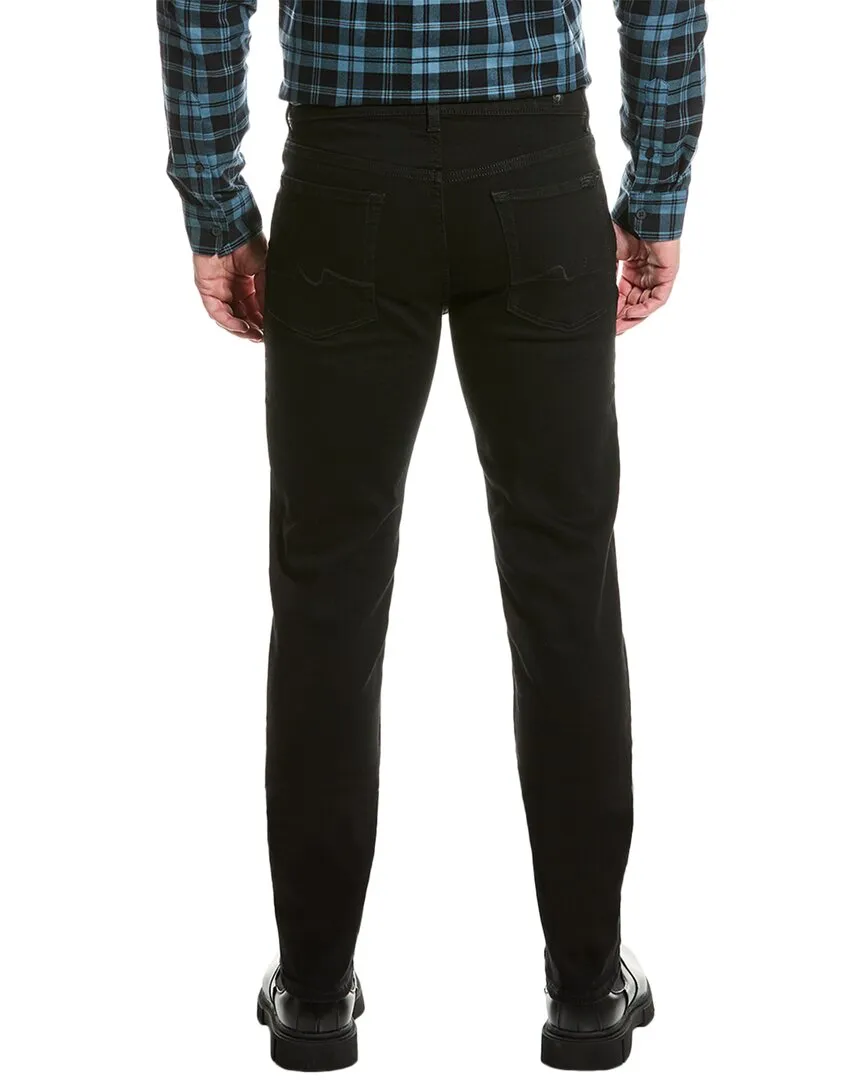 7 For All Mankind Squiggle Jeans Black Slim Ankle Jean