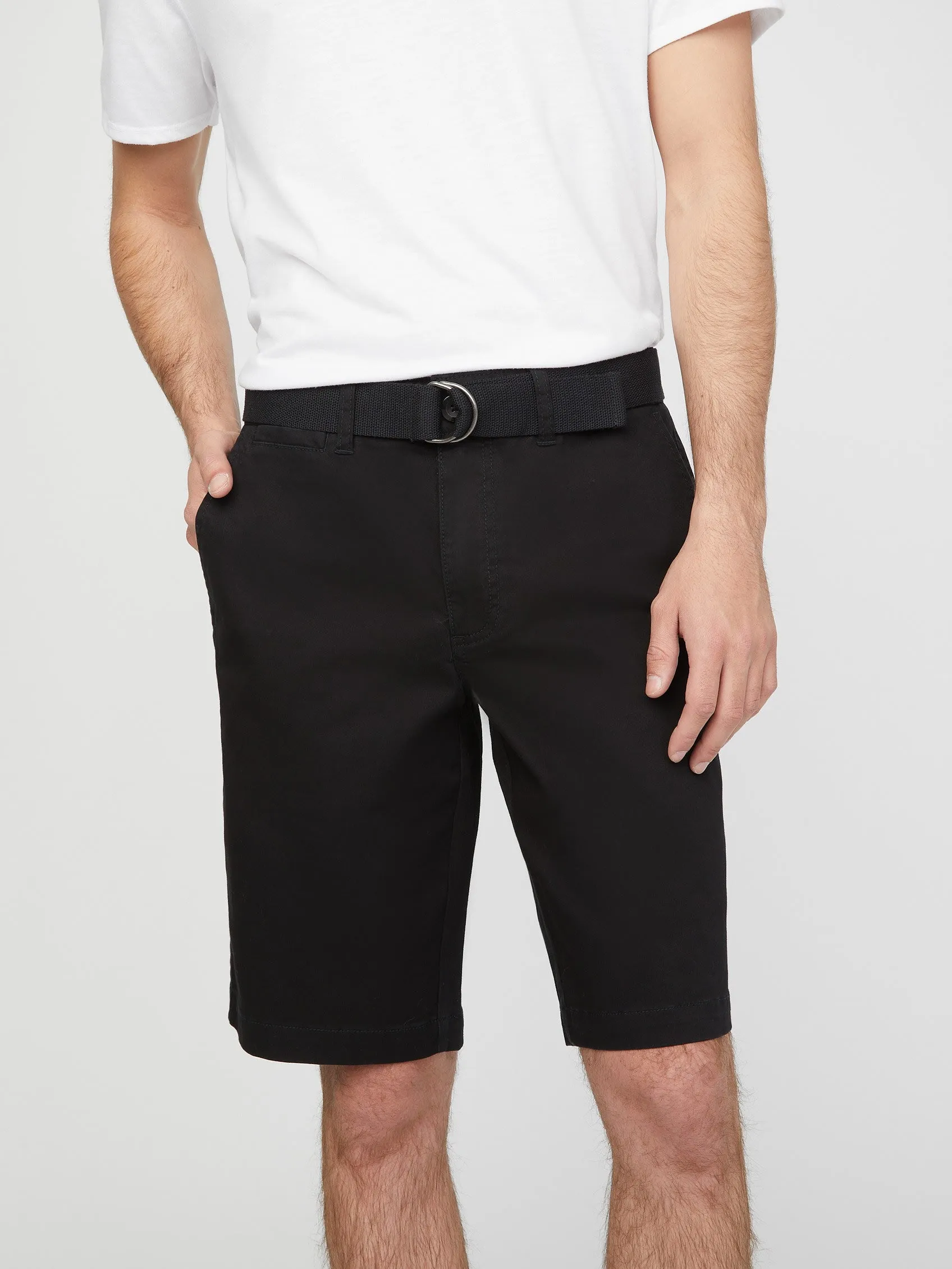Abel Stretch Flat-Front Shorts
