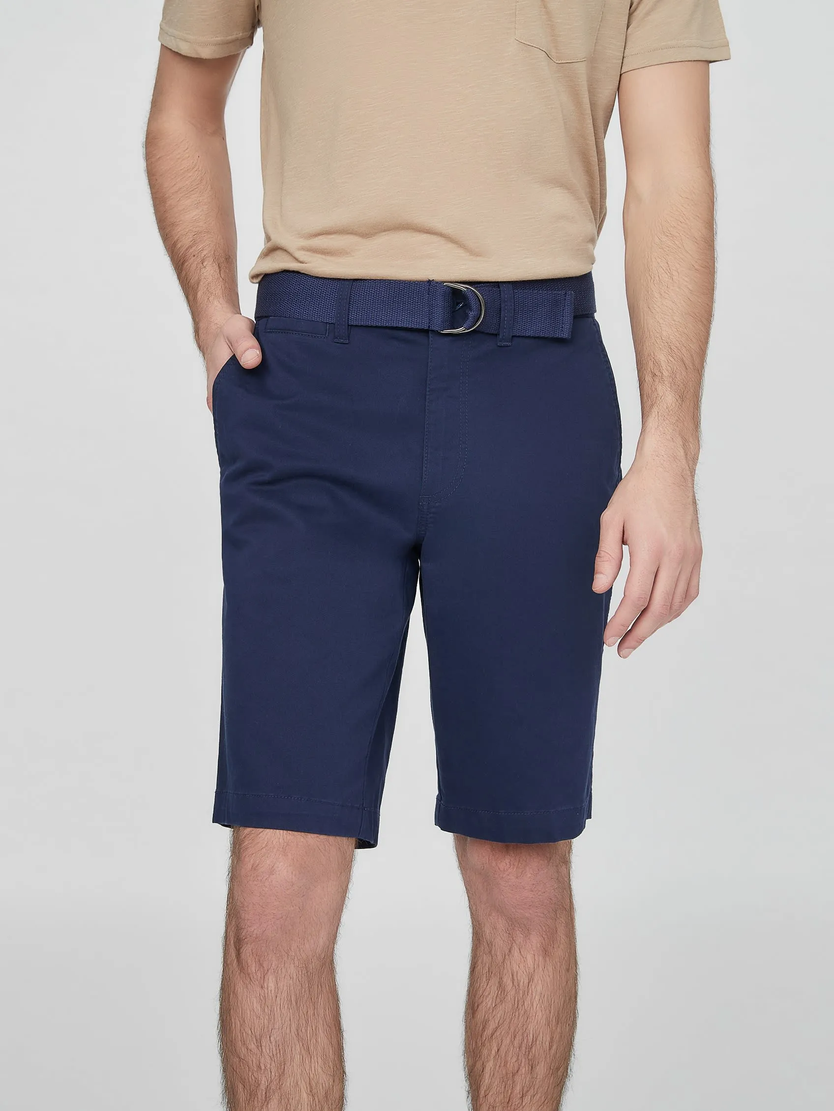 Abel Stretch Flat-Front Shorts