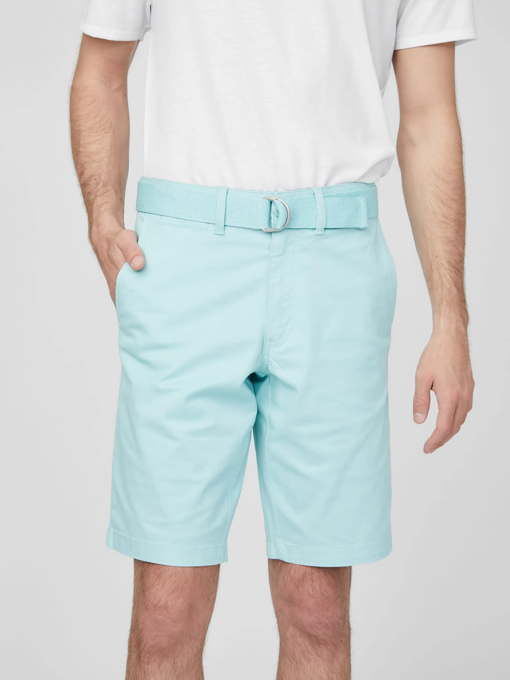 Abel Stretch Flat-Front Shorts