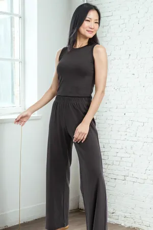 ADDY PIMA COTTON LOUNGE PANT IN CINDER GREY