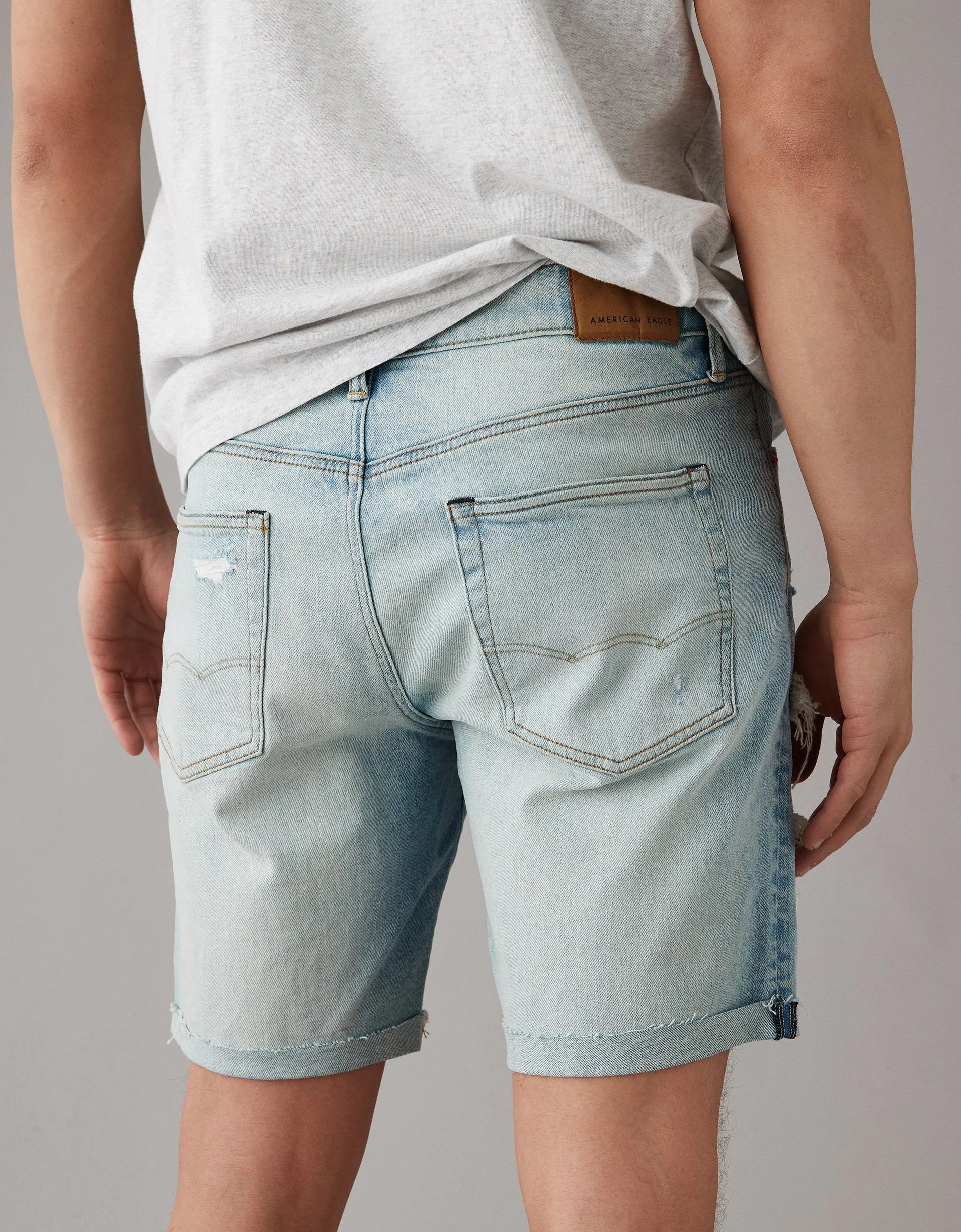 AE EasyFlex 9" Athletic Patched Denim Short