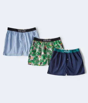 Aeropostale Fashion Woven Boxer 3-Pack