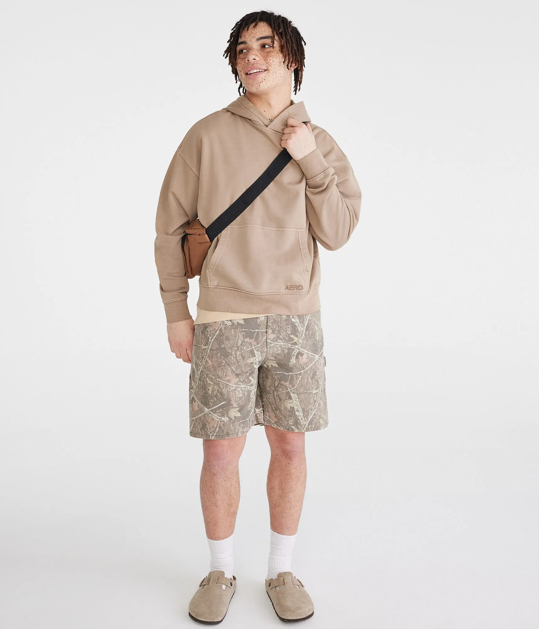 Aeropostale Forest Camo Carpenter Shorts 8"