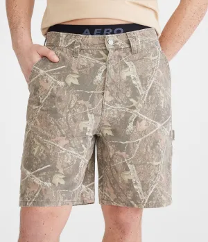 Aeropostale Forest Camo Carpenter Shorts 8"