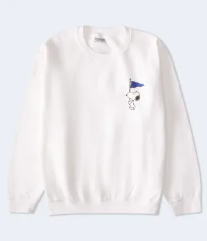 Aeropostale Snoopy Flag Crew Sweatshirt