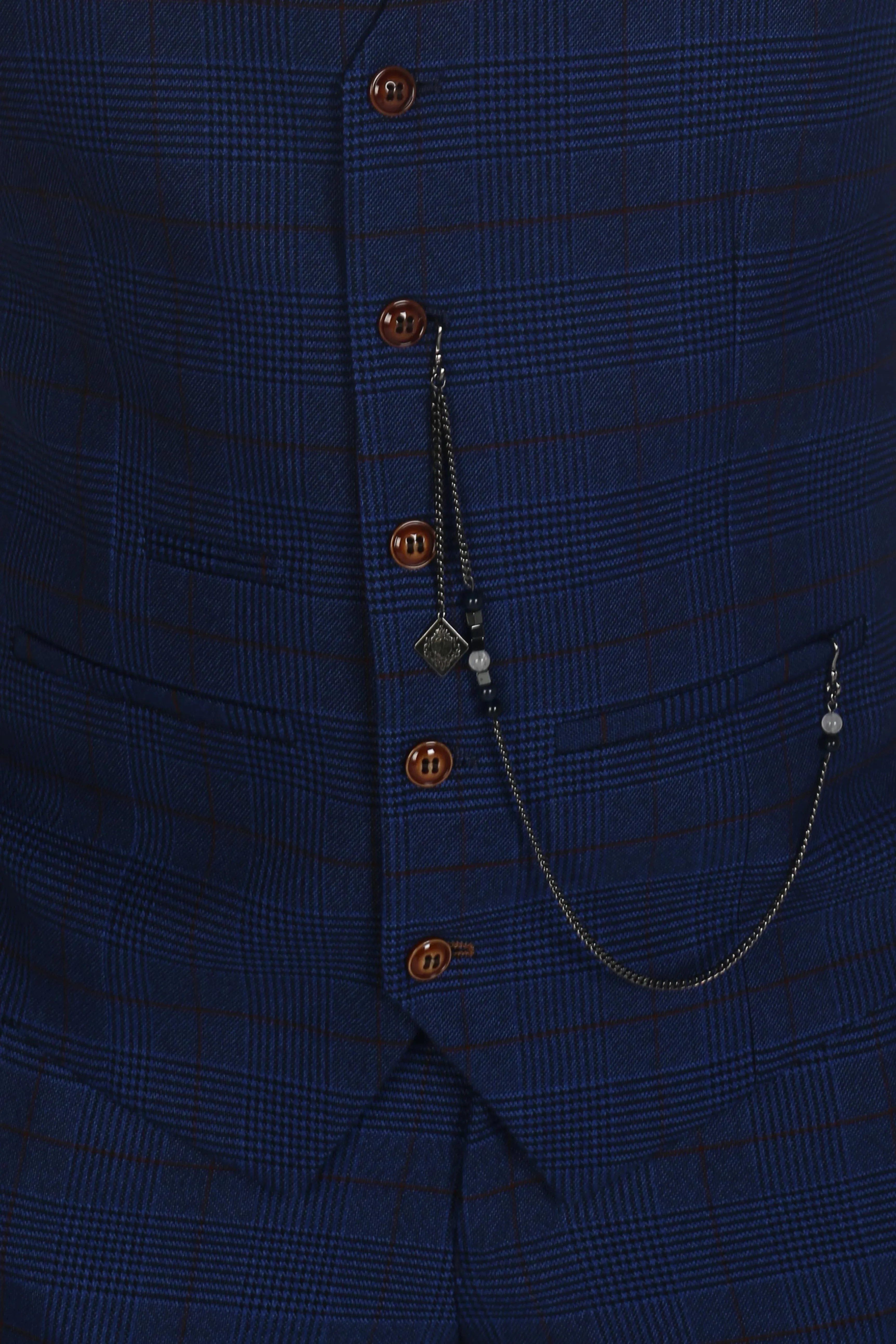 Alex Check Wedding Waistcoat