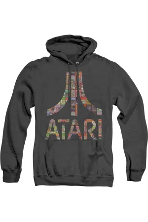 Atari Box Art Adult Heather Hoodie