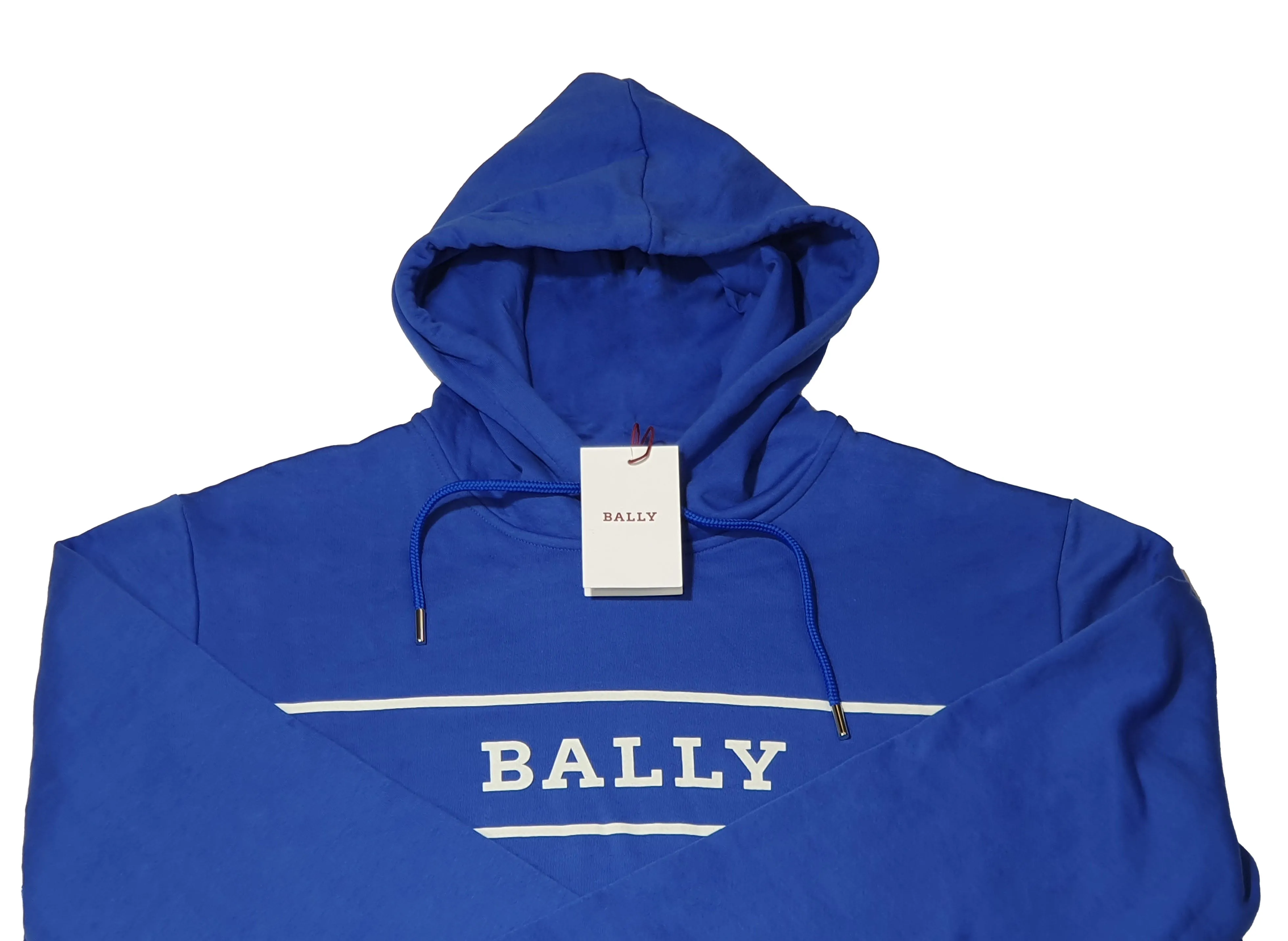 Bally 6240606 Unisex Blue Hooded Sweatshirt