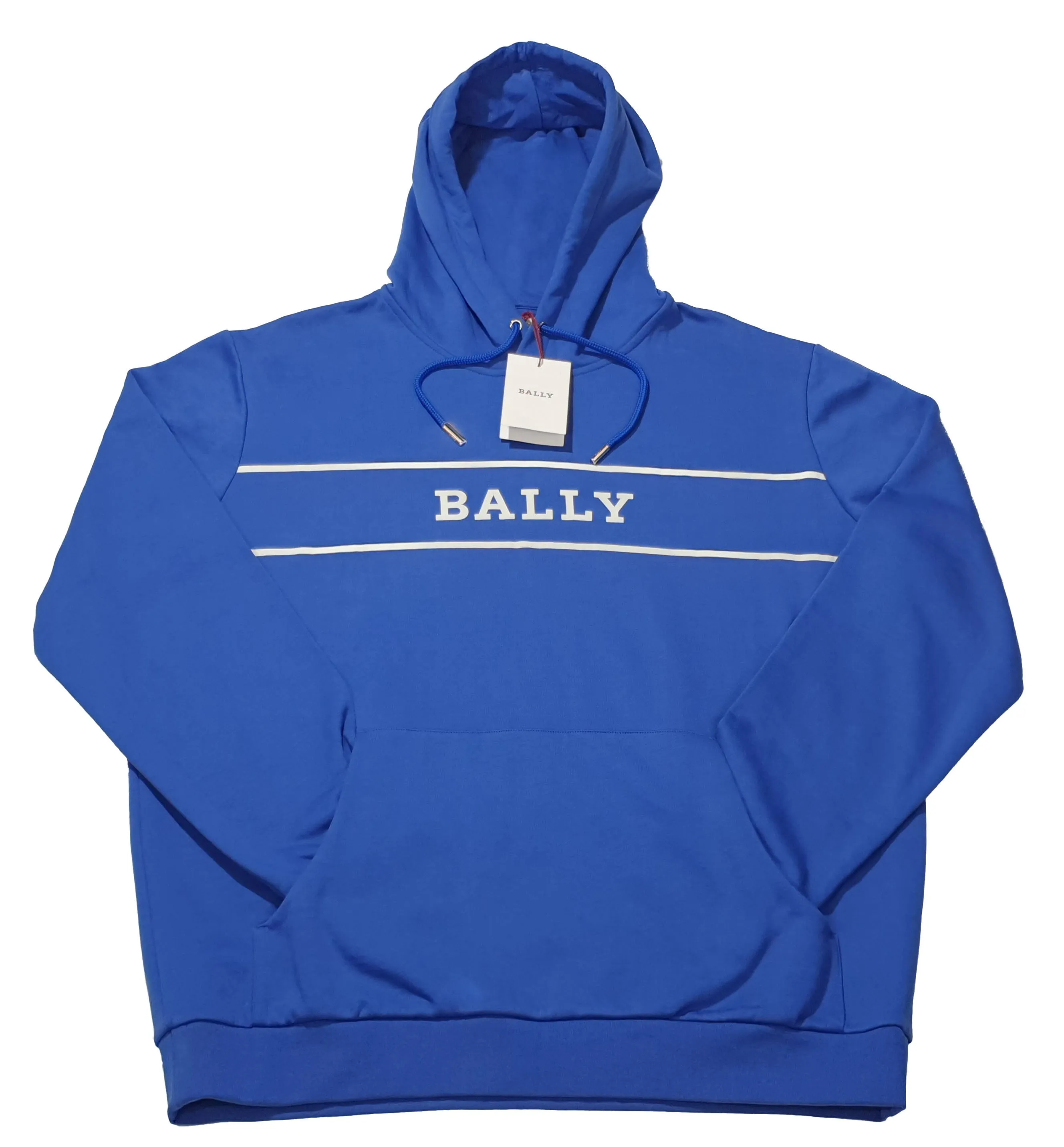 Bally 6240606 Unisex Blue Hooded Sweatshirt
