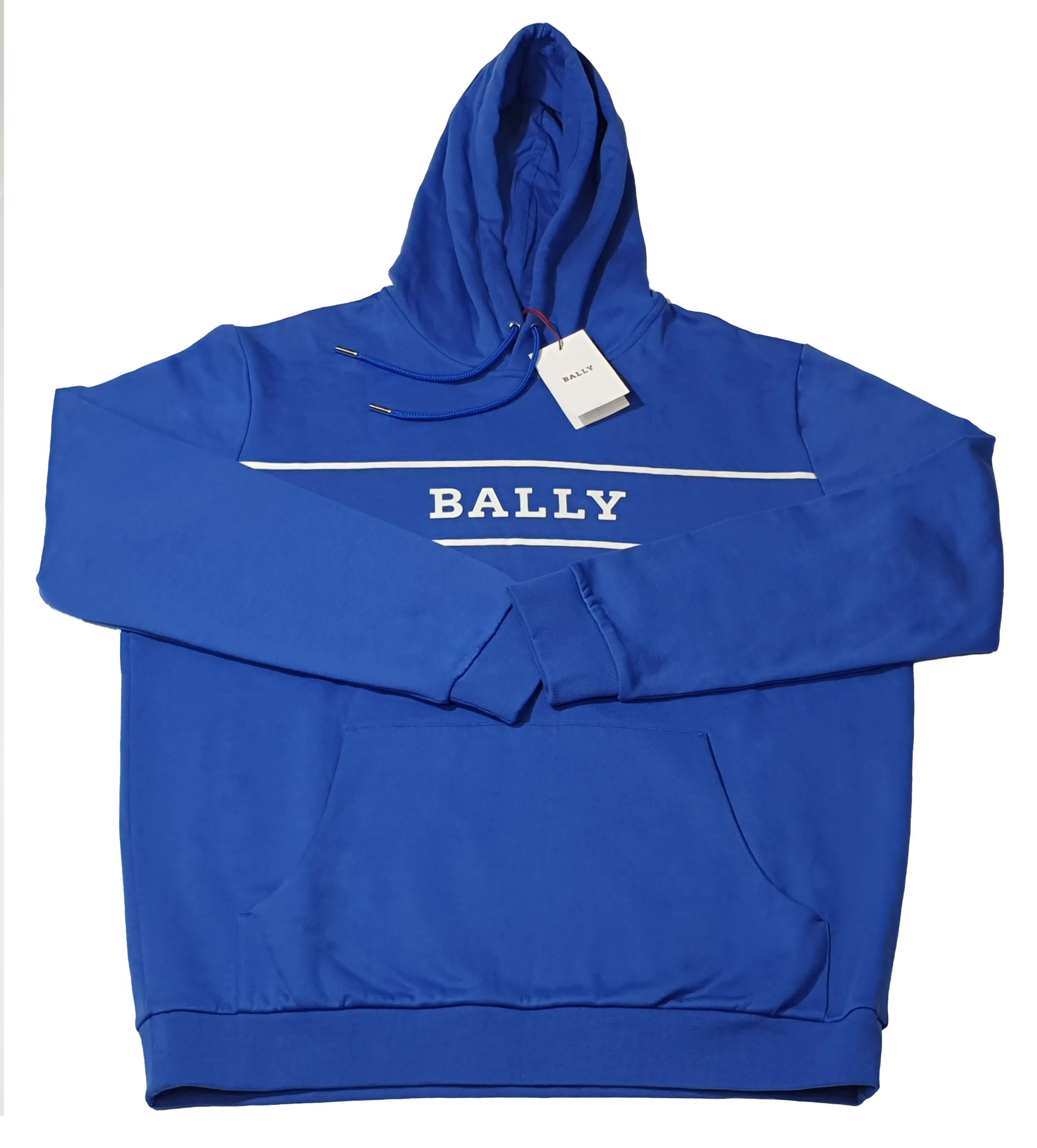Bally 6240606 Unisex Blue Hooded Sweatshirt