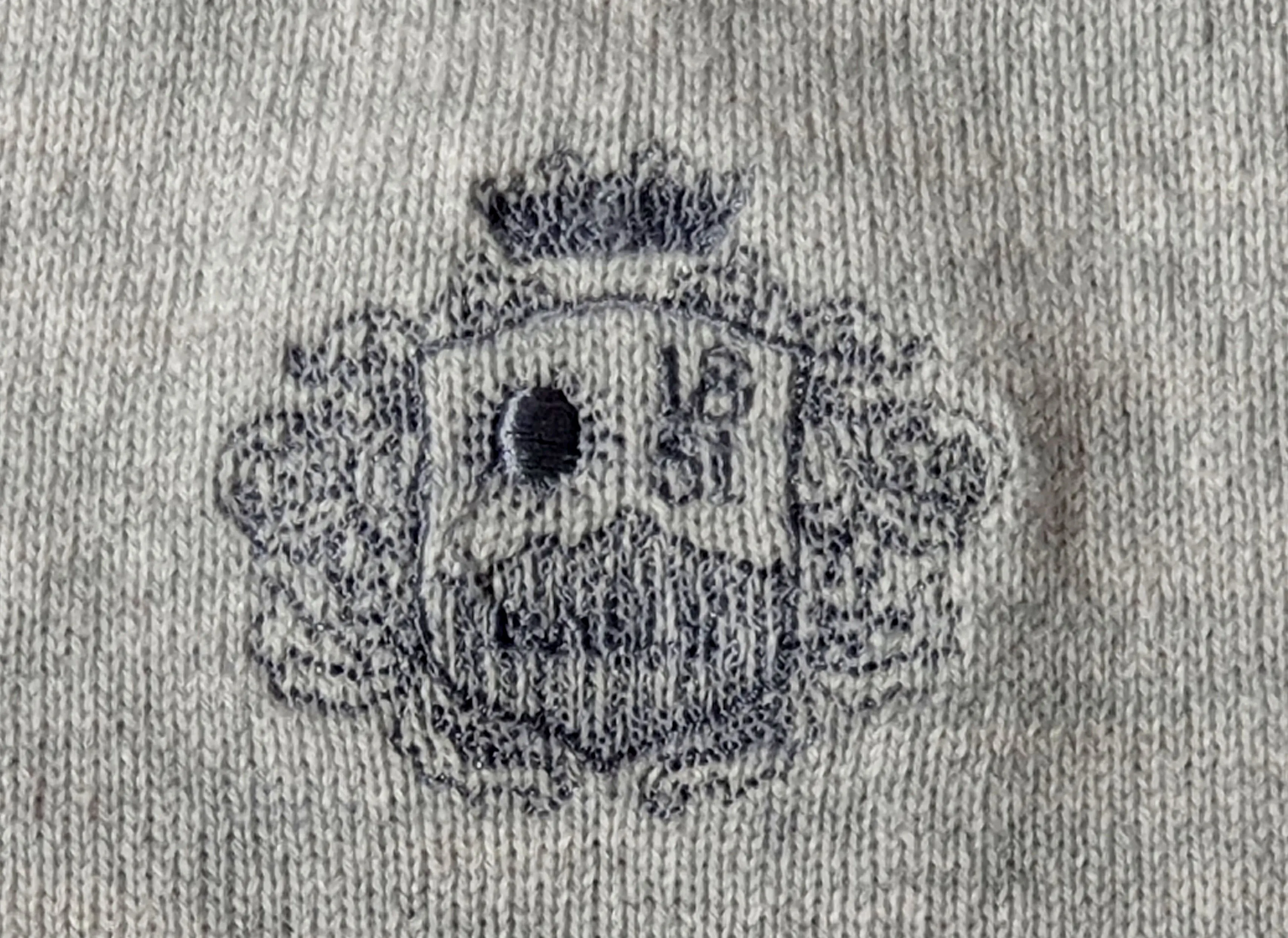 Bally 6302917 Silver Logo Cashmere Knit Wool Vest
