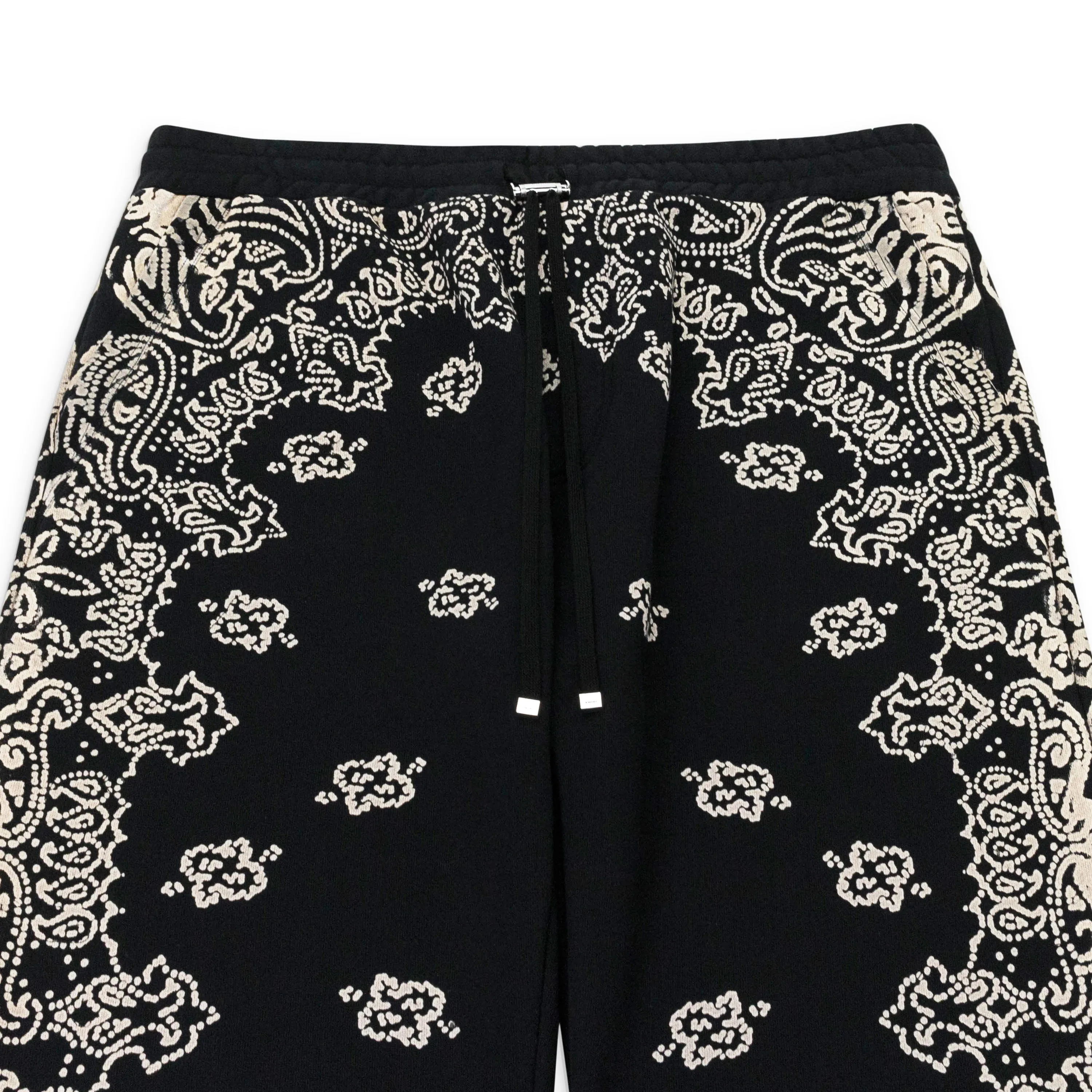 BANDANA BLEACH BLACK SWEATPANTS