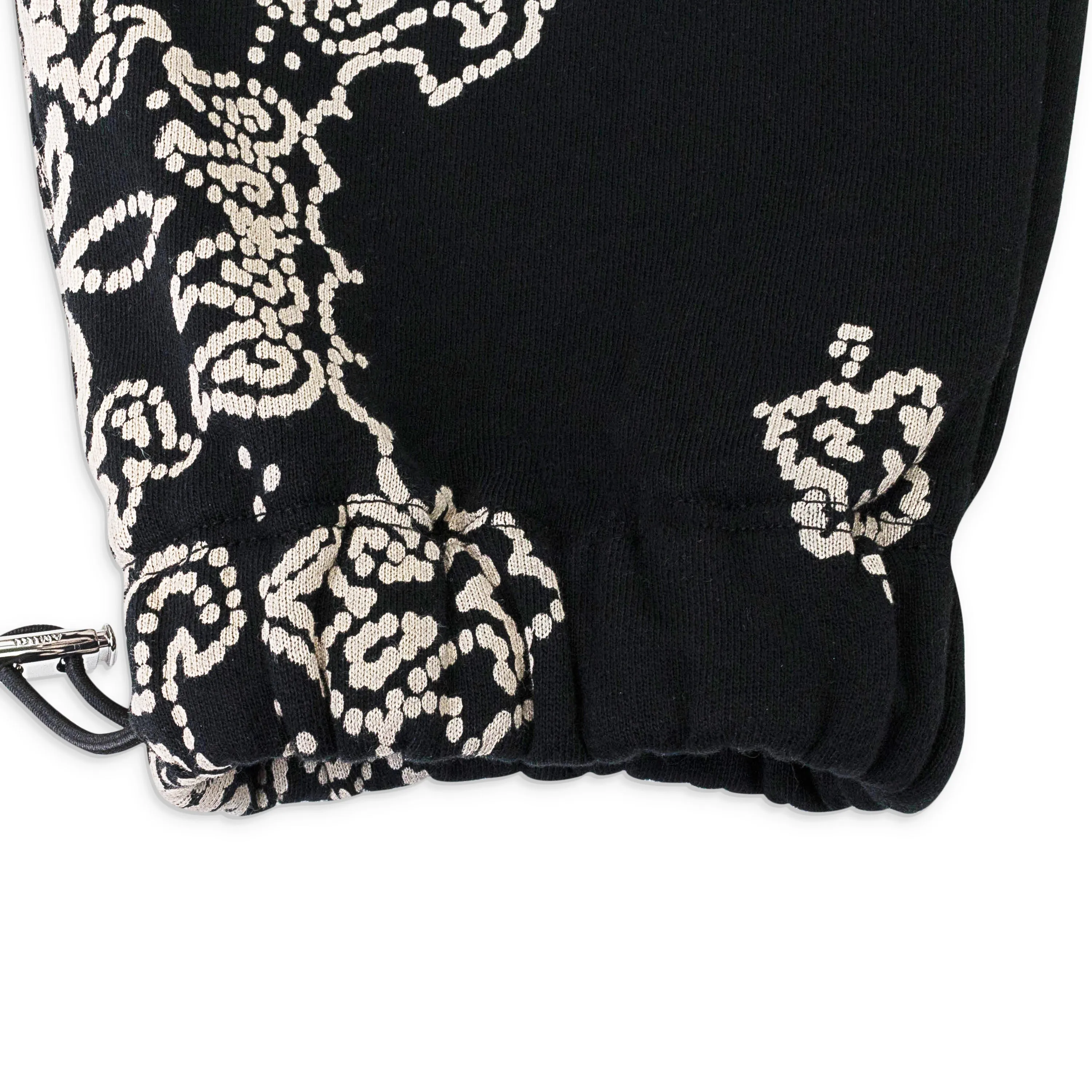 BANDANA BLEACH BLACK SWEATPANTS