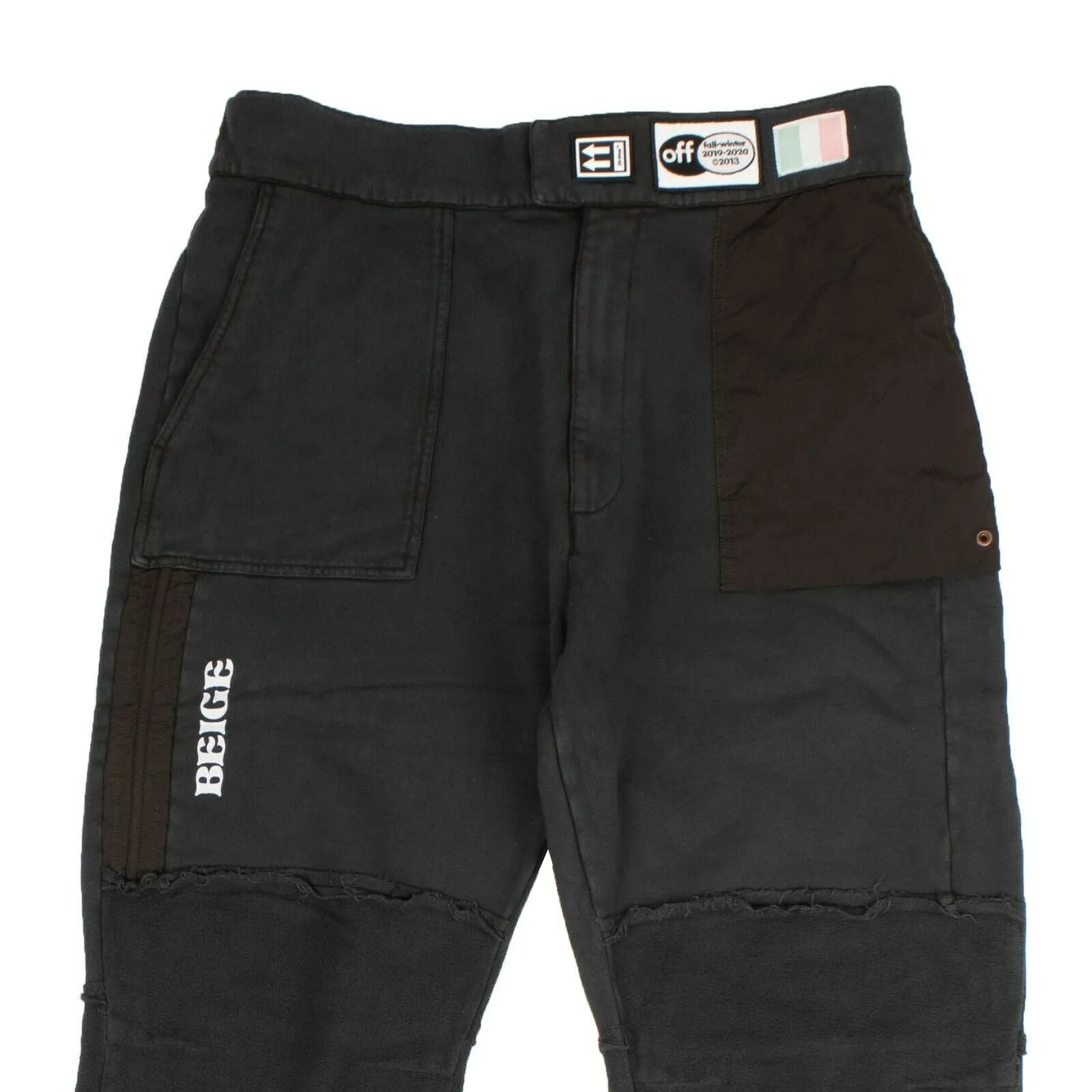 Black Parachute Patch Sweatpants