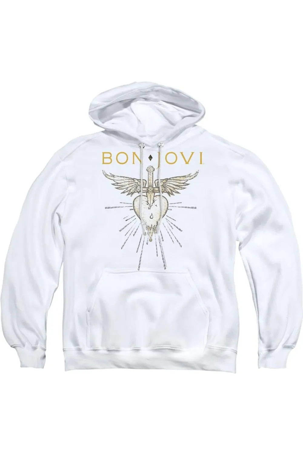 Bon Jovi Greatest Hits Adult Pull Over Hoodie