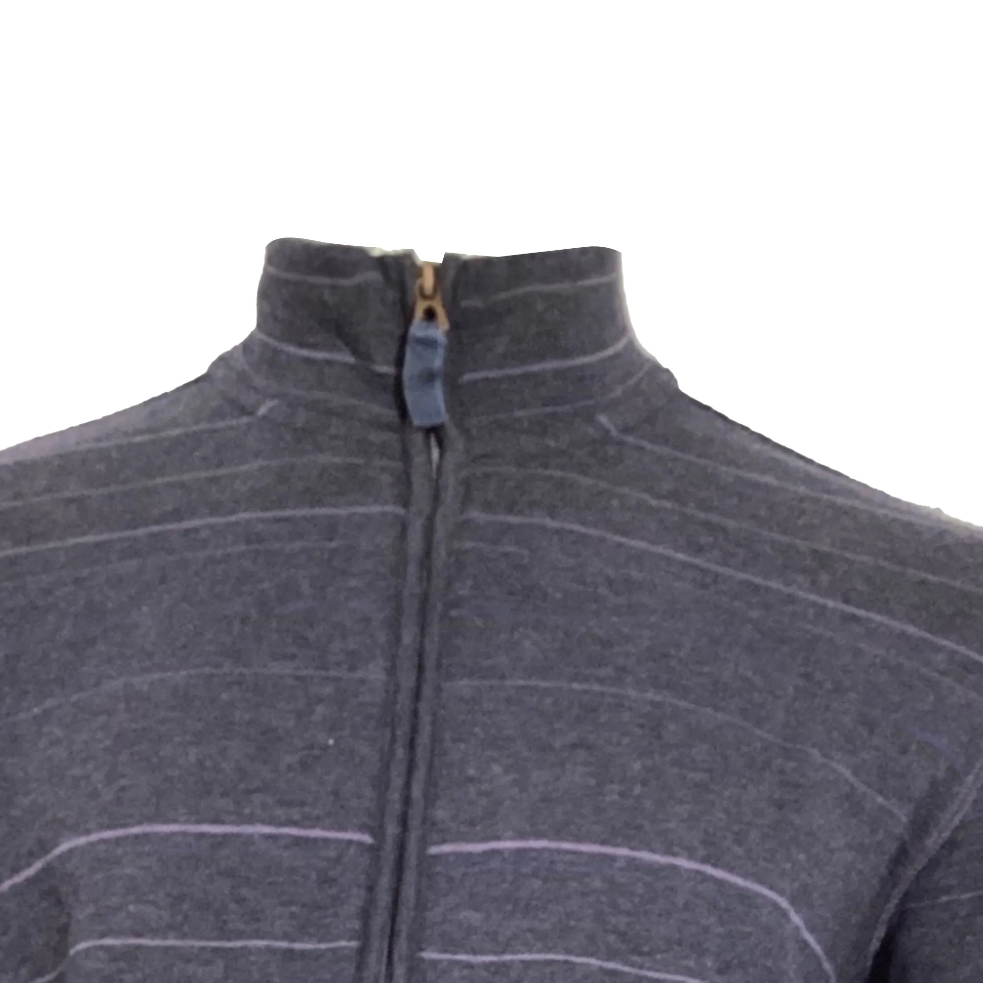 Boss by Hugo Boss Striped Zipped Sweater in Navy Blue Cotton