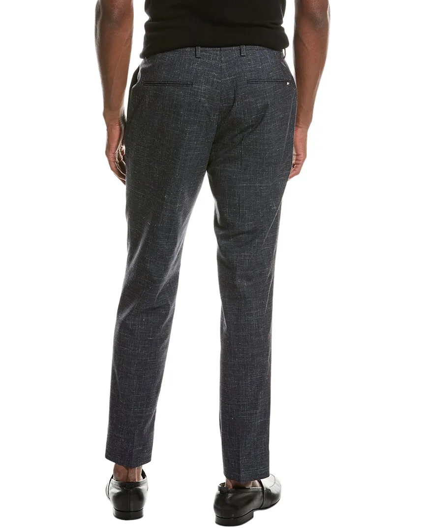 BOSS Hugo Boss Genius Slim Fit Wool, Silk, & Linen-Blend Pant