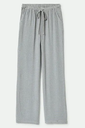 BRIXTON - HUDSON LOUNGE PANT (AZURE BLUE GINGHAM)
