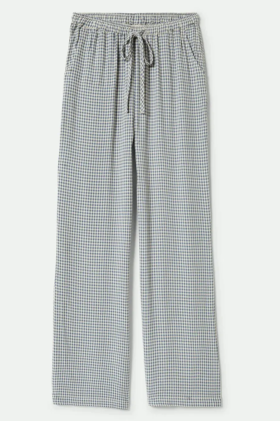 BRIXTON - HUDSON LOUNGE PANT (AZURE BLUE GINGHAM)