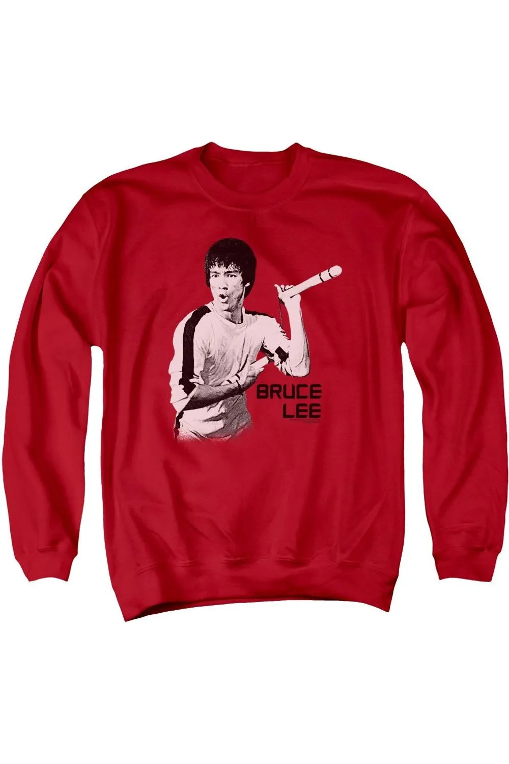 Bruce Lee Nunchucks Adult Crewneck Sweatshirt