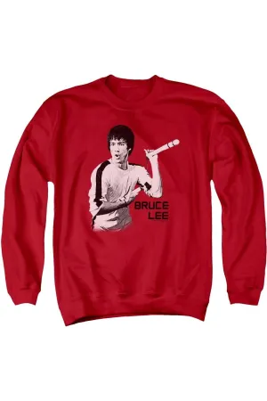 Bruce Lee Nunchucks Adult Crewneck Sweatshirt