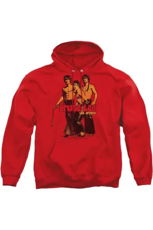 Bruce Lee Nunchucks Adult Pull Over Hoodie