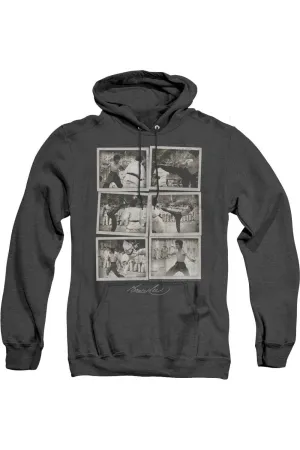 Bruce Lee Snap Shots Adult Heather Hoodie