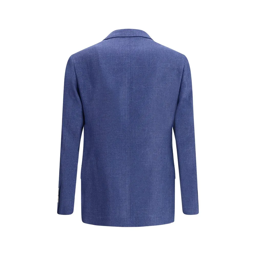 Brunello Cucinelli Linen Blazer Men's Jacket