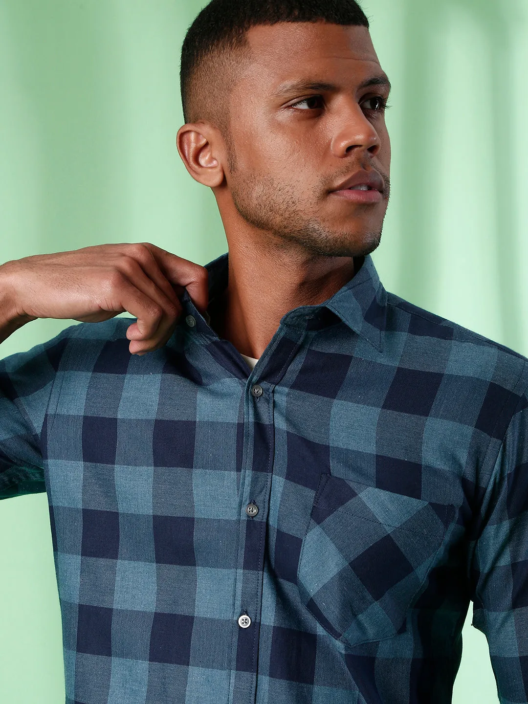 Campus Sutra Men Checks Stylish Summer Casual Shirts