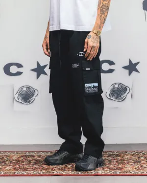 Carre Patchwork Cargo Jogger Black