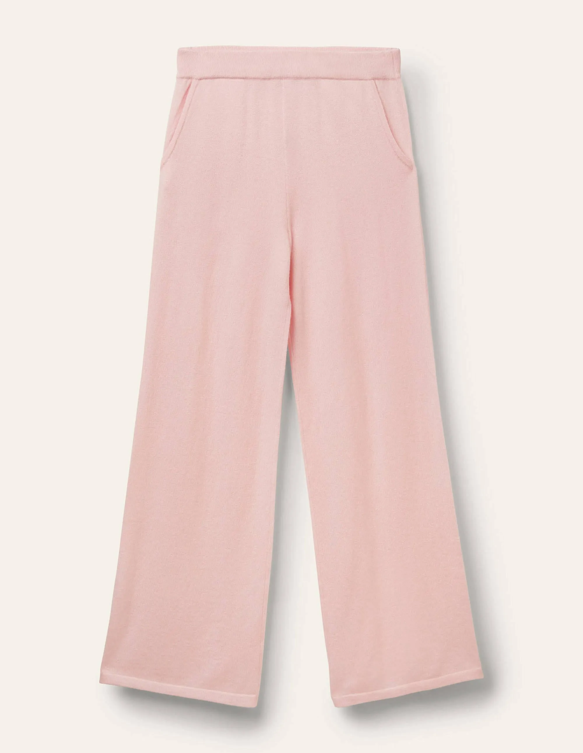 Cashmere Knit Lounge Joggers-Milkshake