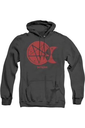 Chilling Adventures Of Sabrina Dark Moon Adult Heather Hoodie / Hooded Sweatshirt