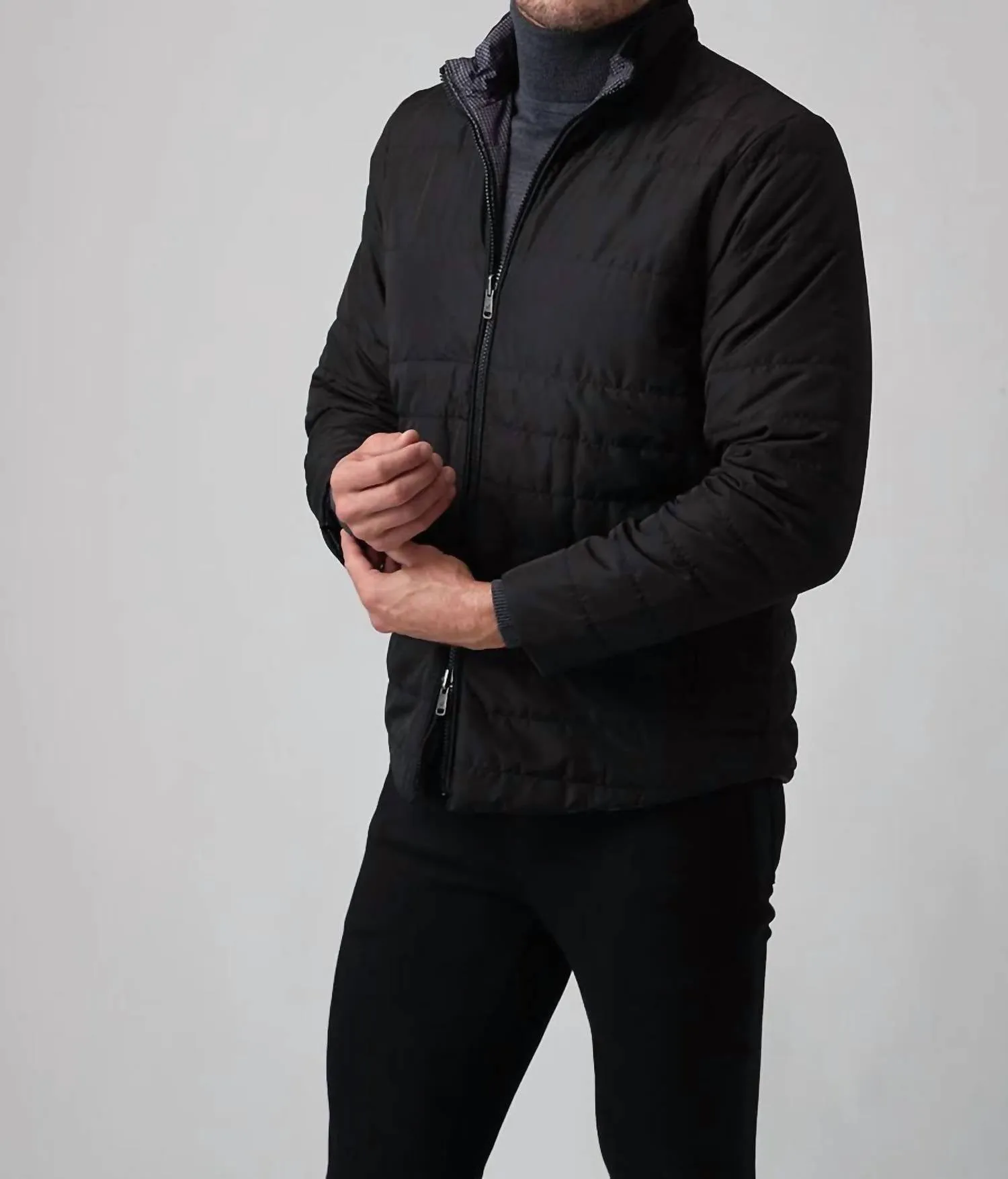Chris Reversible Jacket In Black