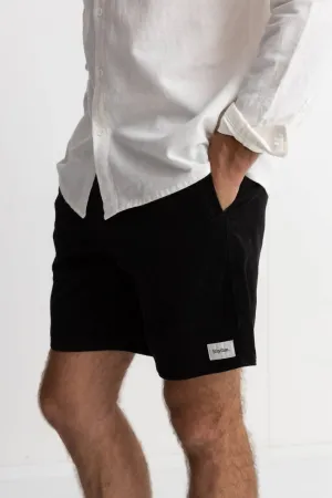 Classic Cord Jam Shorts In Black