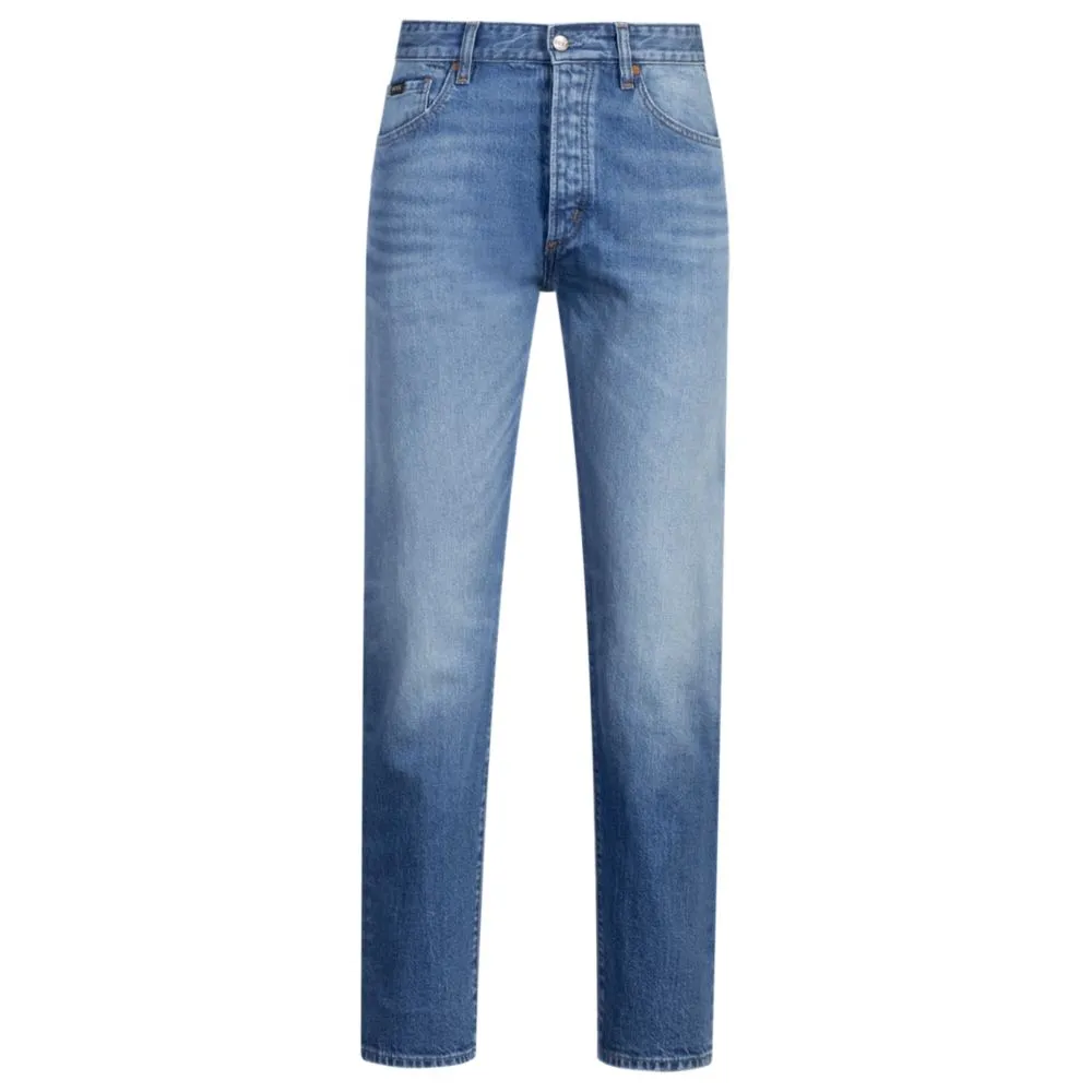 Classic-fit jeans in blue comfort-stretch denim