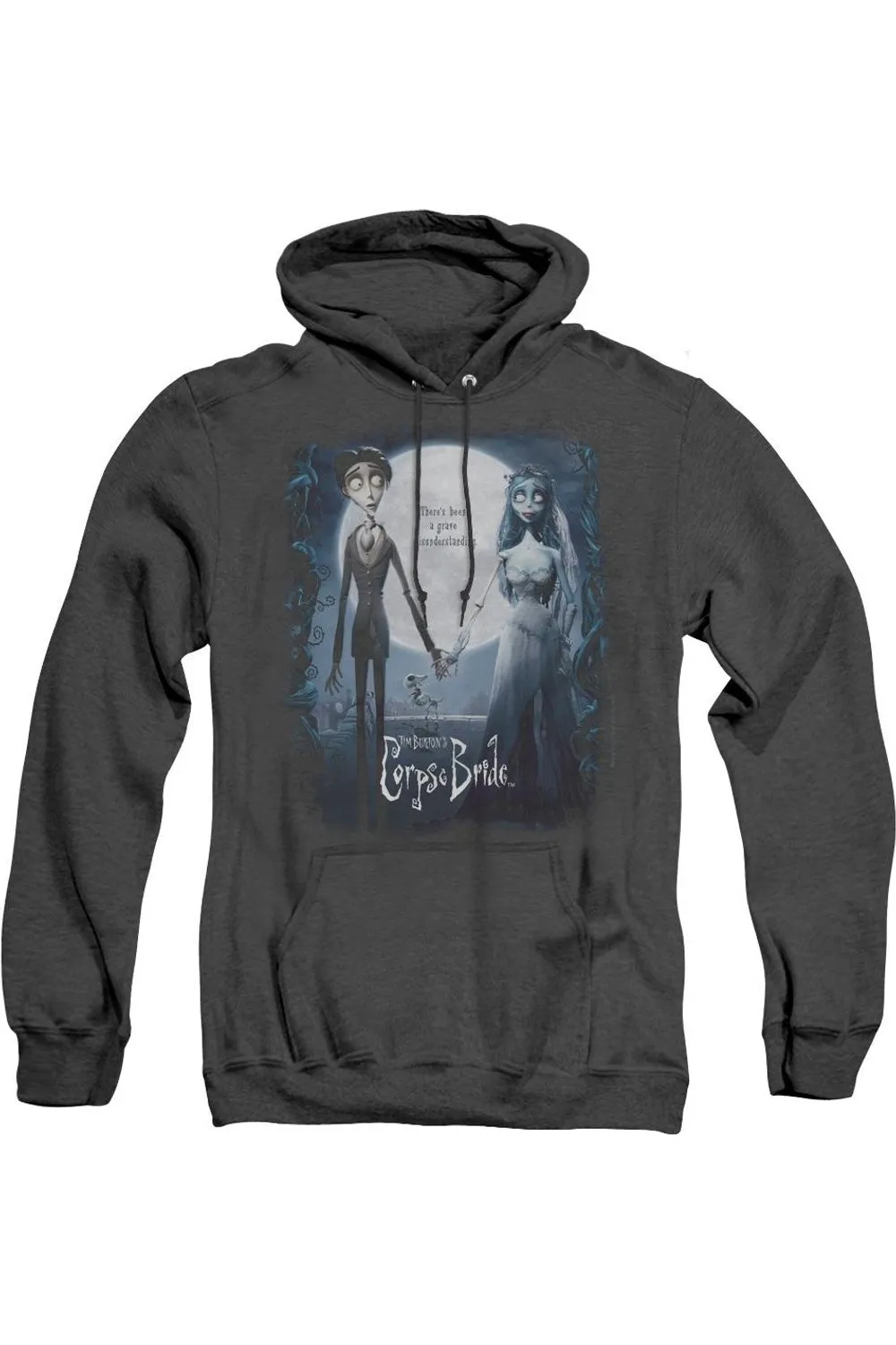 Corpse Bride Poster Adult Heather Hoodie / Hooded Sweatshirt