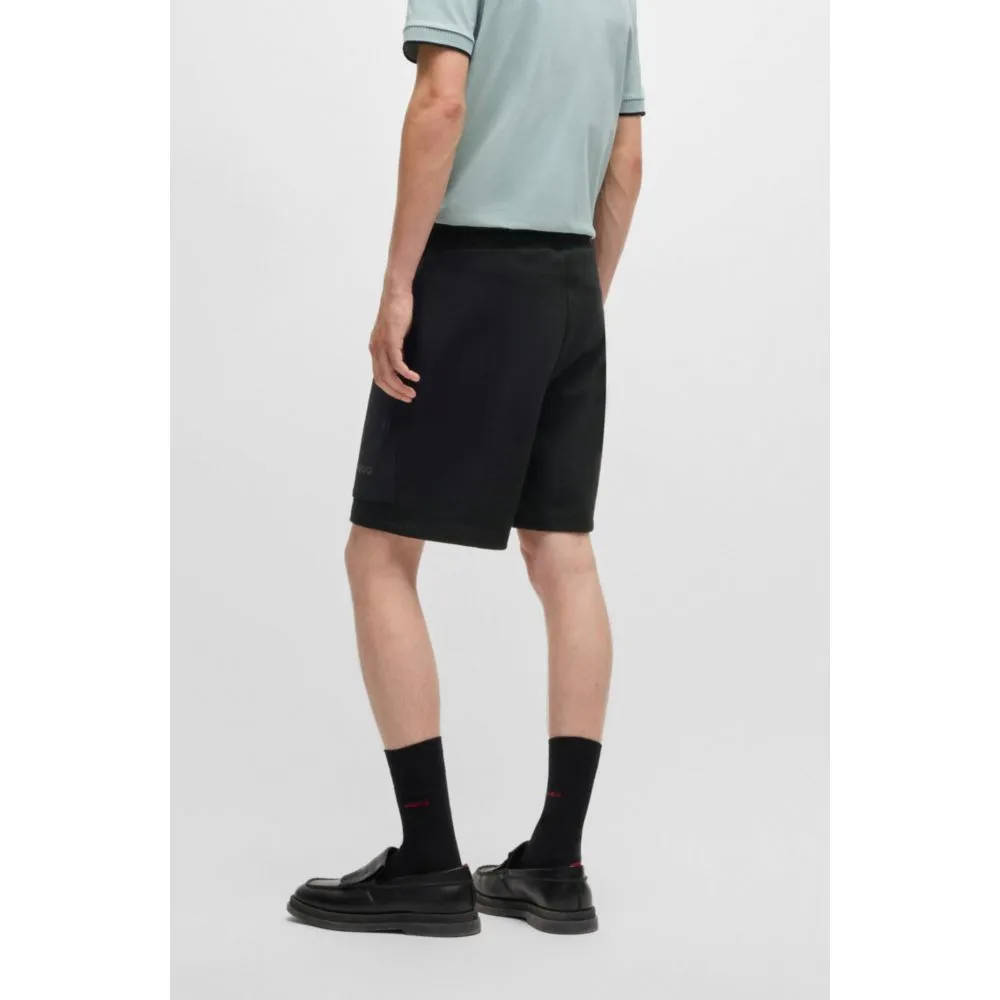 Cotton-terry relaxed-fit shorts with logo print