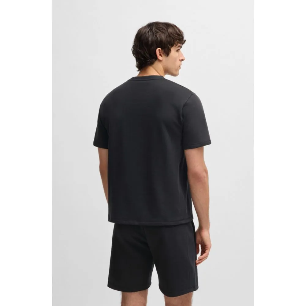Cotton-terry T-shirt with embroidered logo