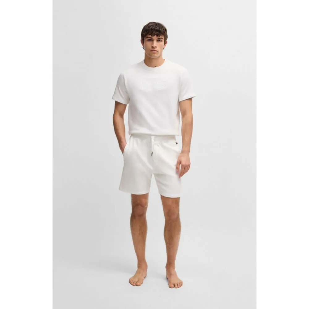 Cotton-terry T-shirt with embroidered logo