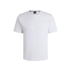 Cotton-terry T-shirt with embroidered logo