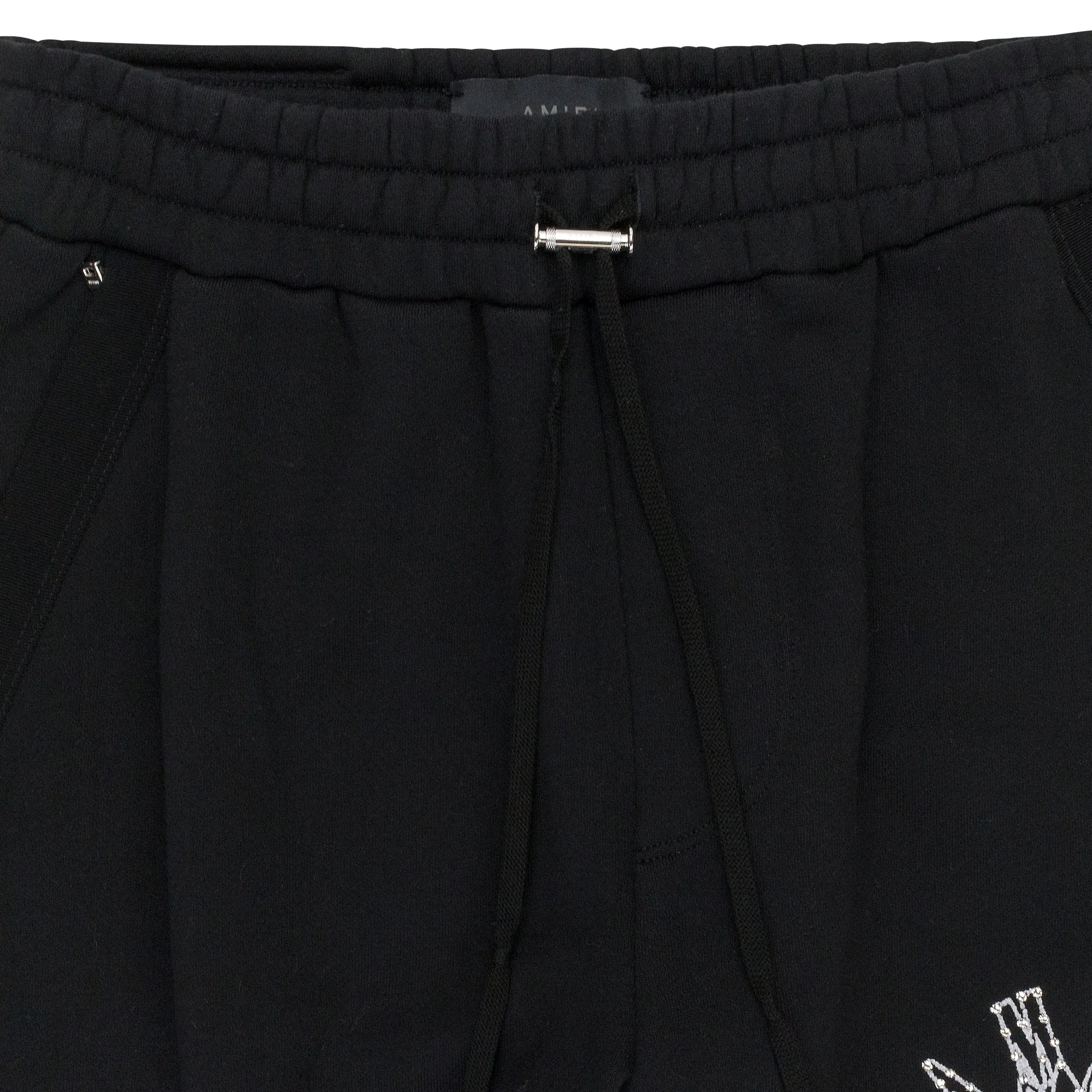 CRYSTAL STICK POKE BLACK SWEATPANTS