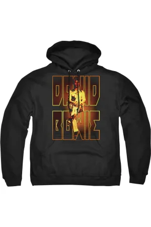 David Bowie Perched Adult Pull Over Hoodie