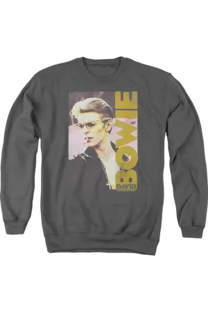 David Bowie Smokin Adult Crewneck Sweatshirt