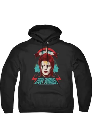David Bowie Ziggy Heads Adult Pull Over Hoodie