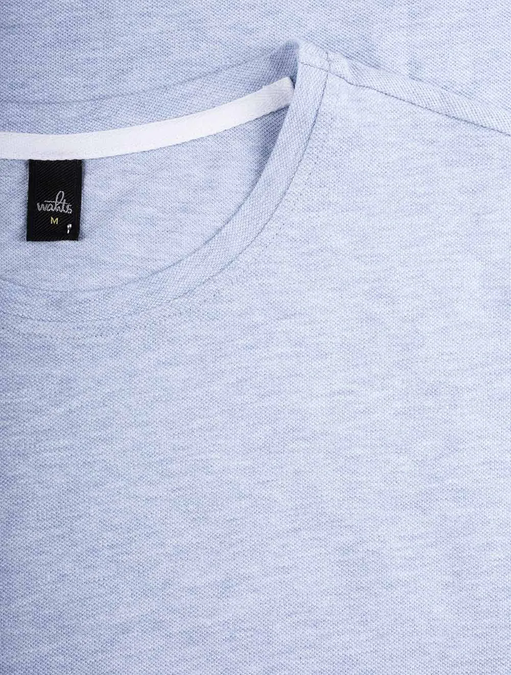 Dean Piqué T-Shirt Light Blue Melange