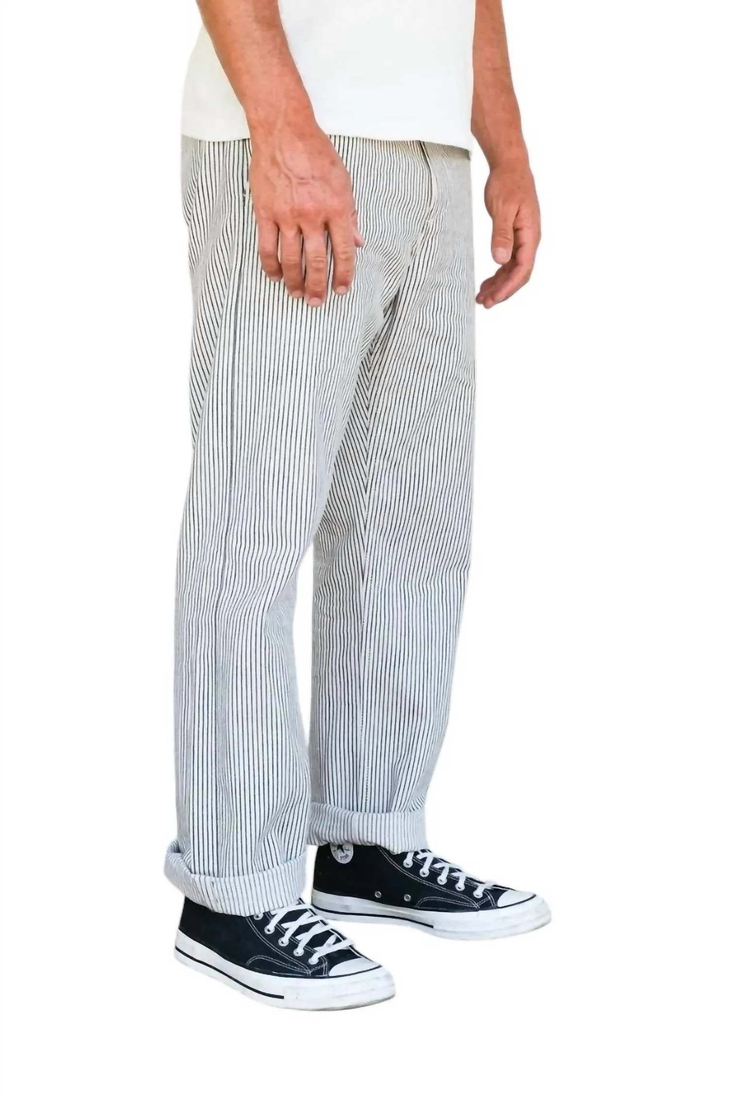 Deck Straight Leg Pants In Stripe